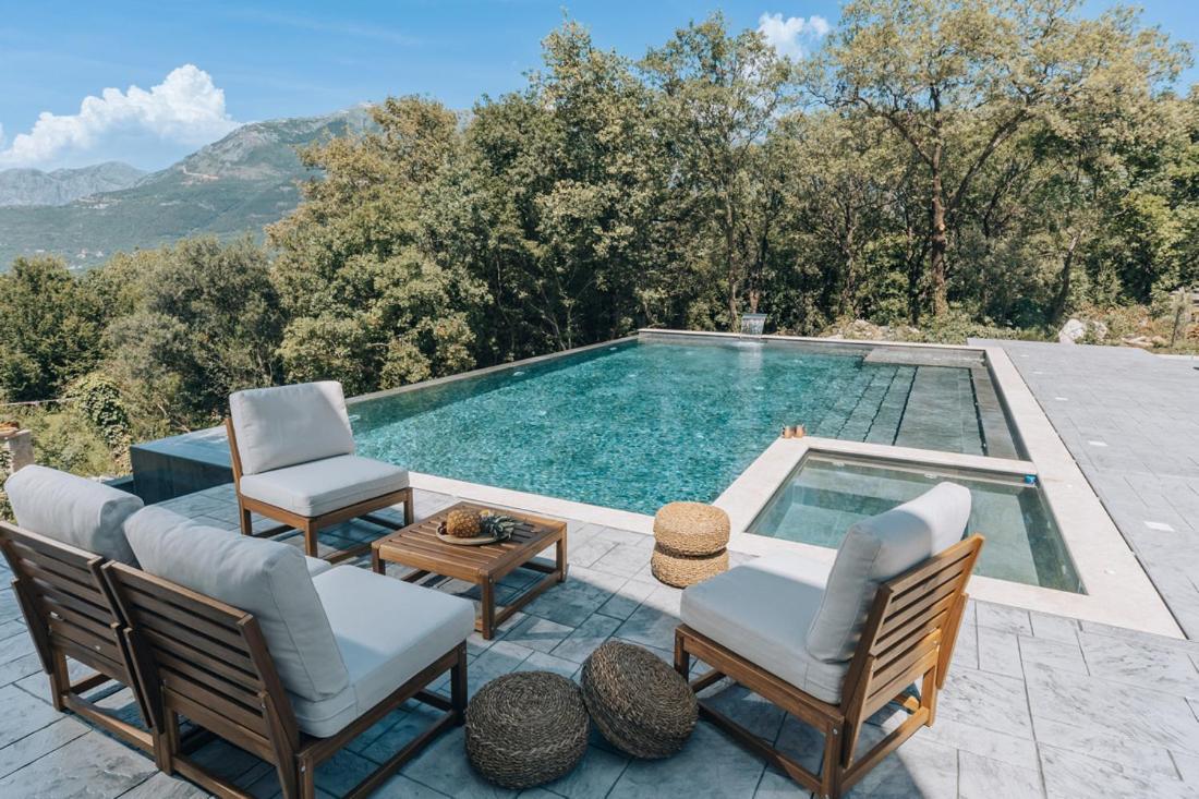 Villa Principium With Infinity Edge Pool&Hot Tub Kotor Exterior foto